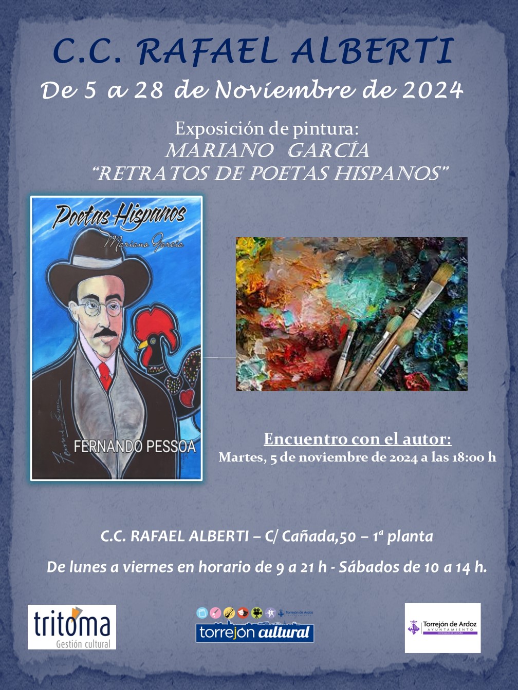 Exposición de pinturas: Retratos de poetas hispanos