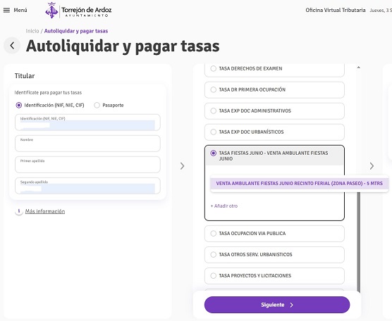 AUTORIZACION PARA VENTA AMBULANTE EN FIESTAS