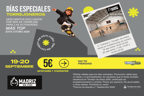 Madrid on Fire a mitad de precio para los torrejoneros en los Días Especiales