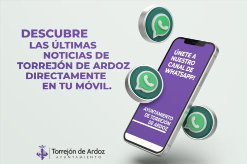 Canal de WhatsApp del Ayuntamiento de Torrejón de Ardoz