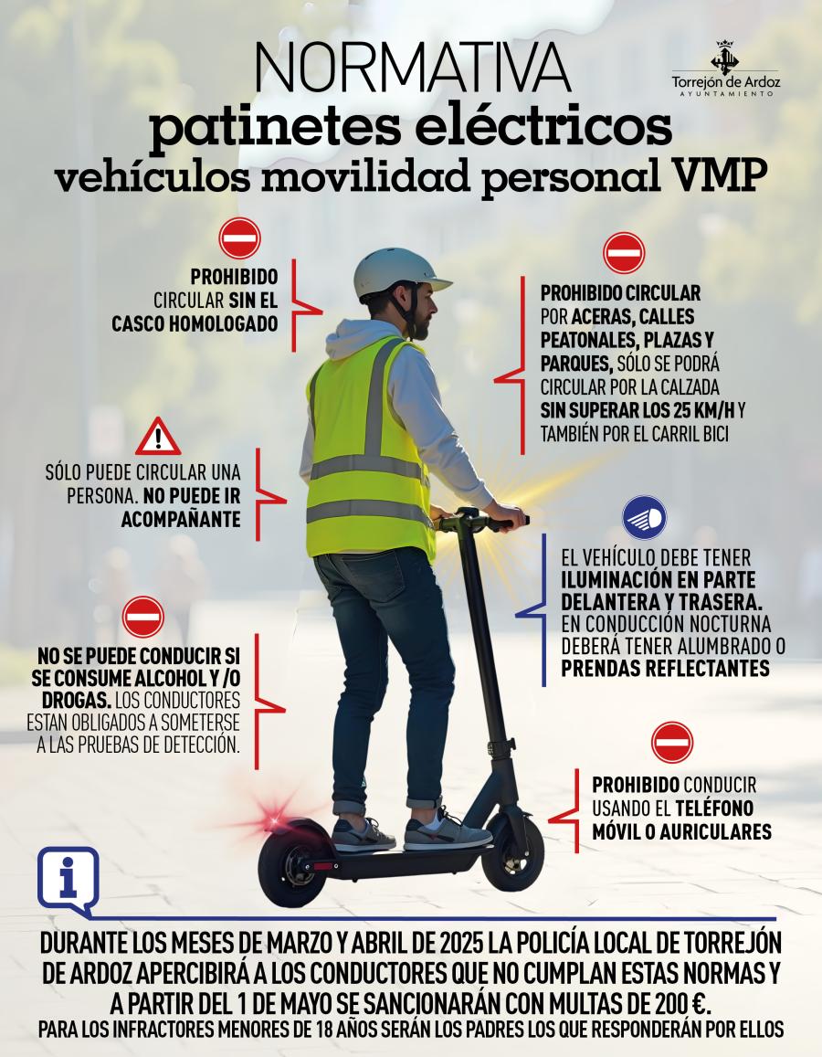 Normativa patinetes eléctricos Torrejón de Ardoz