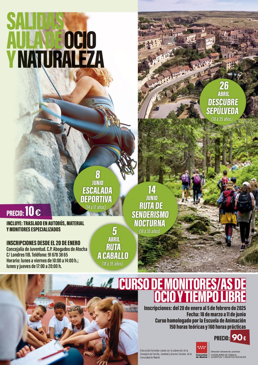 Salidas aula de ocio y naturaleza