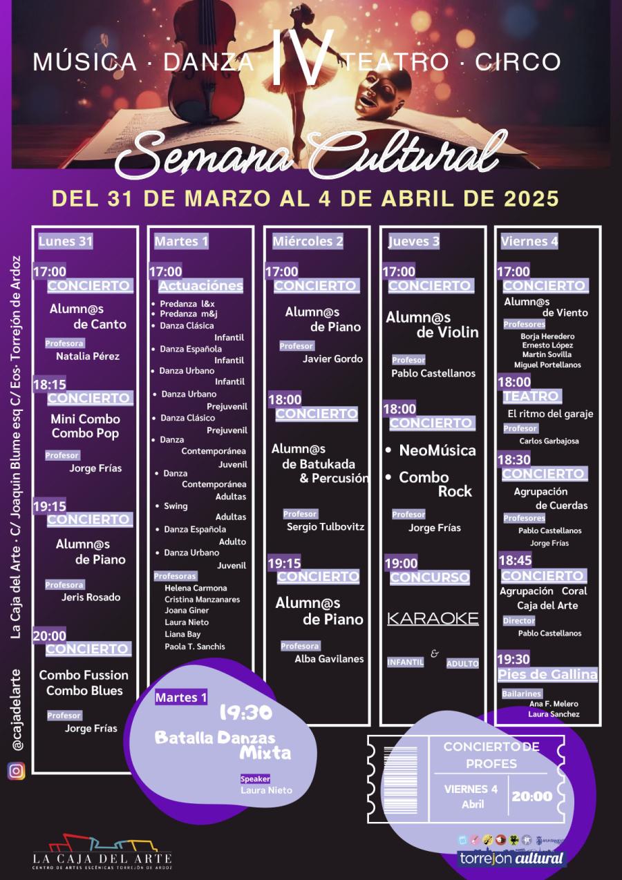 Semana Cultural La Caja del Arte 2025