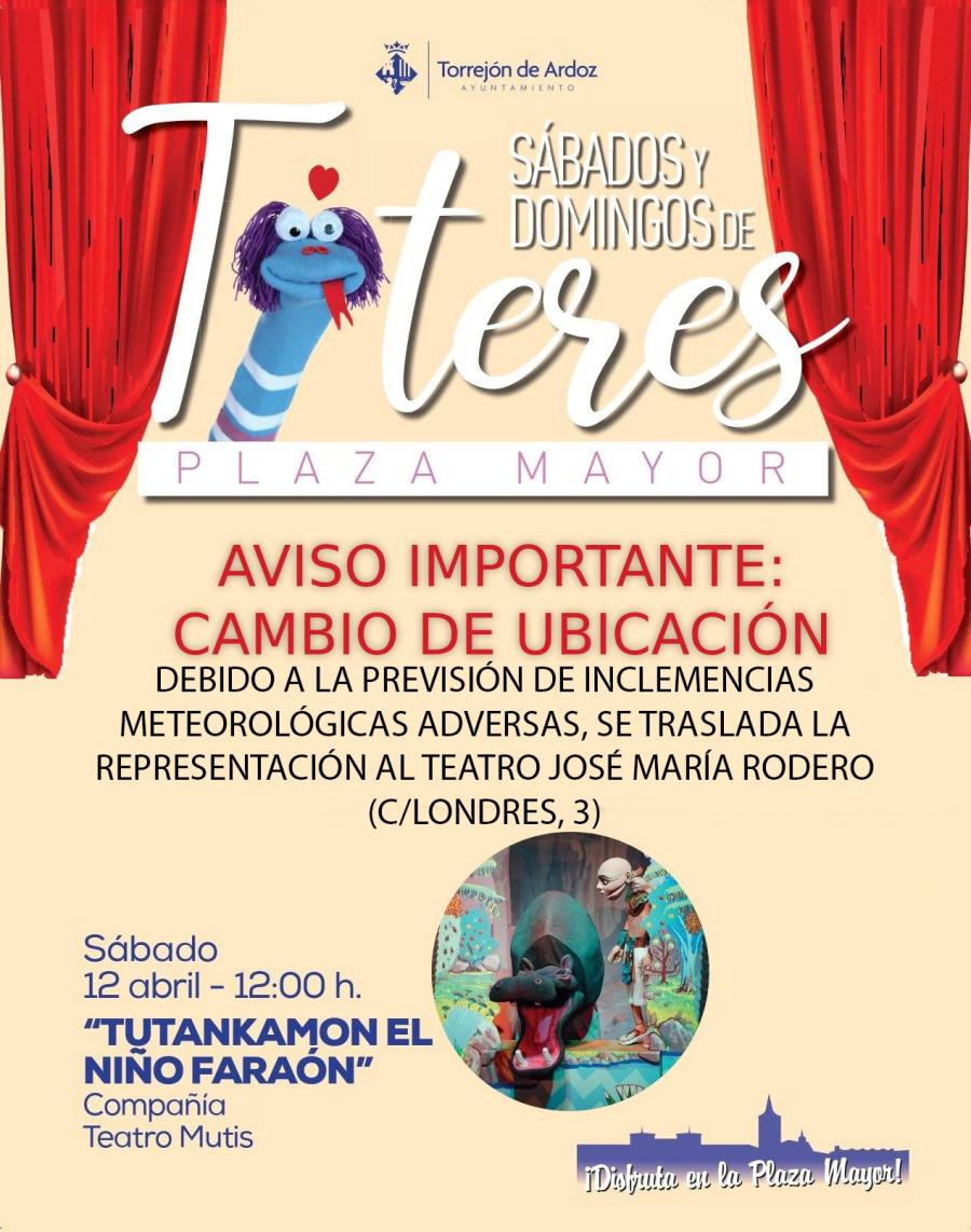 Sábados de títeres 12 abril