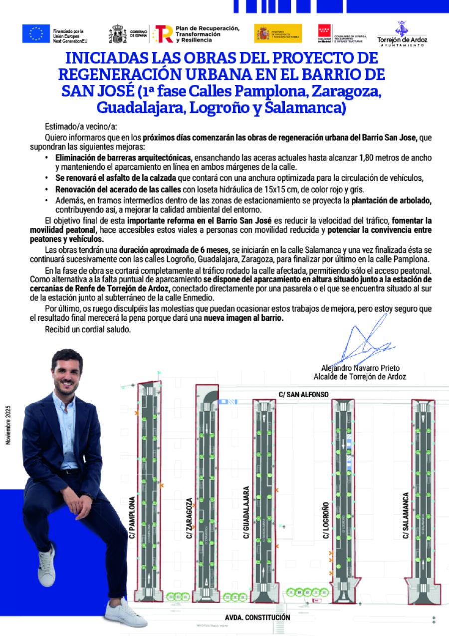 Carta vecinos inicio obras Barrio San José