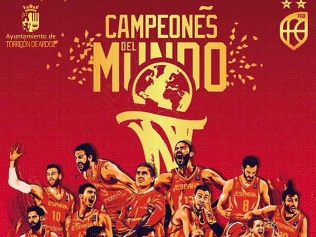 La Copa del Mundo de Baloncesto conseguida por la Selección Española en China estará expuesta en el Ayuntamiento el viernes 4 de octubre de 18:00 a 22:00 horas