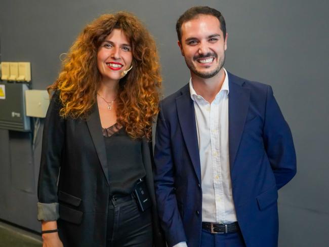 El alcalde, Alejandro navarro Prieto y la comunicadora y empresaria, Charo Vargas