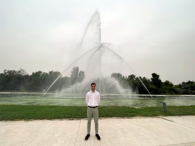 El alcalde, Alejandro Navarro Prieto, presentado la nueva temporada del Espectáculo Fuente en el Parque Europa