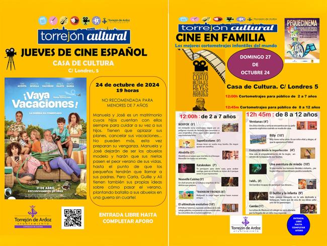 Jueves de Cine Español  y Cine en familia