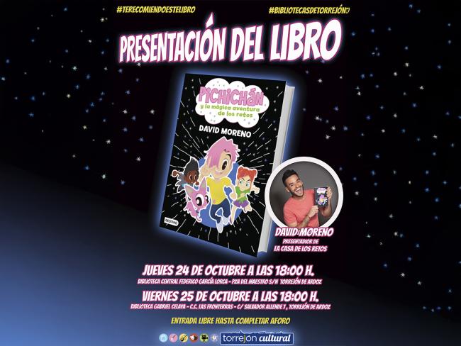 Presentación del libro infantil "Pichichán y la mágica aventura de los retos", de David Moreno