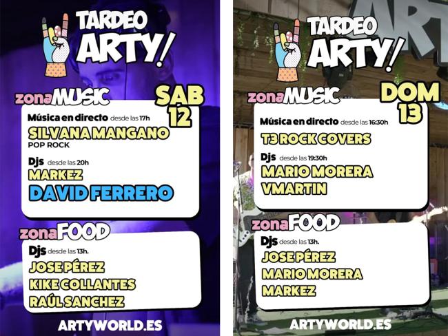 Este fin de semana continúa ARTY! WORLD, el Market + divertido, del que ya han disfrutado más de 100.000 personas con entrada gratuita y que amplía su celebración todos los sábados y domingos hasta el 20 de octubre