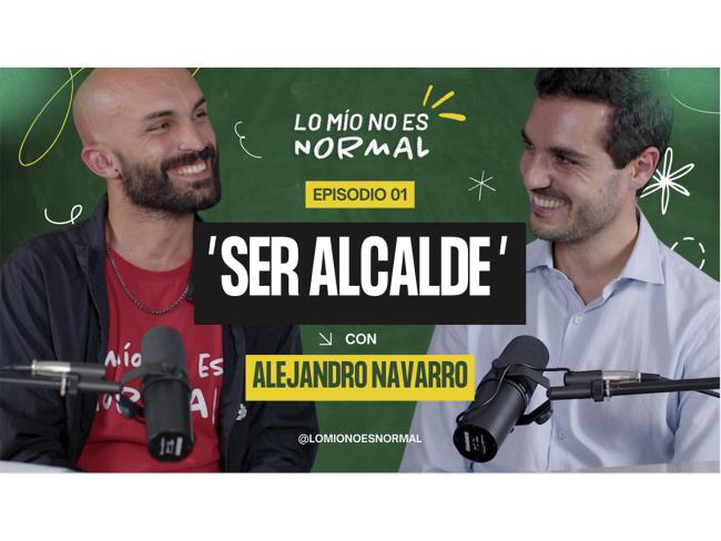El alcalde, Alejandro Navarro Prieto, inaugura el podcast de la Fundación Pegasus, “Lo mío no es normal”