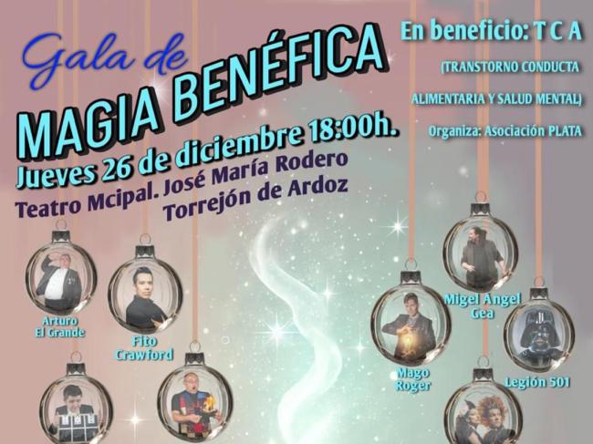 El Teatro Municipal José María Rodero acoge hoy, jueves, a las 18:00 horas, una Gala de Magia Benéfica de la Asociación PLATA