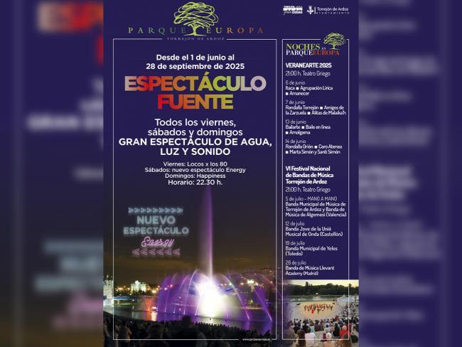  Comienza la nueva temporada del Espectáculo Fuente del Parque Europa 
