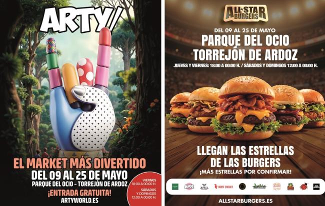 Continúa Arty! World, el market más divertido y espectacular y “All Star Burgers”