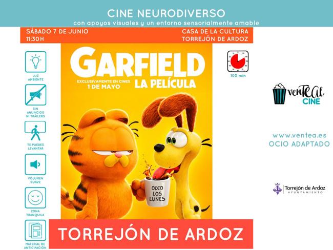 Proyección de la película, “Garfield”, dentro del ciclo de #venTEAlcine