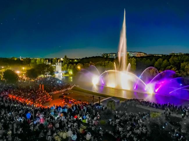 Espectáculo Fuente del Parque Europa,