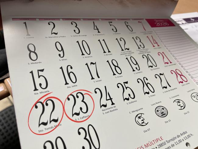 El 22 y 23 de junio serán los días festivos de Torrejón de Ardoz en 2026