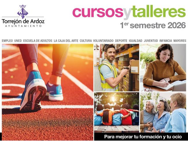  Nueva oferta de cursos del Ayuntamiento de Torrejón de Ardoz para el primer semestre de 2026