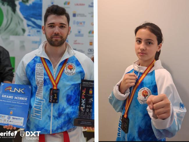 Adrián Vallejo e Inmaculada Blanco, del Club Karate Torrejón de Ardoz Tomás Herrero