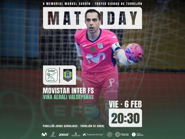 Movistar Inter FS disputa hoy, viernes, el X Memorial Manuel Saorín – Ciudad de Torrejón