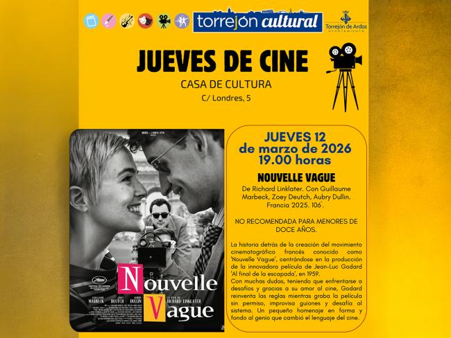 Mañana, jueves, 12 de marzo, nueva sesión de “Jueves de Cine” con la proyección de “Nouvelle Vague”, de Richard Linklater
