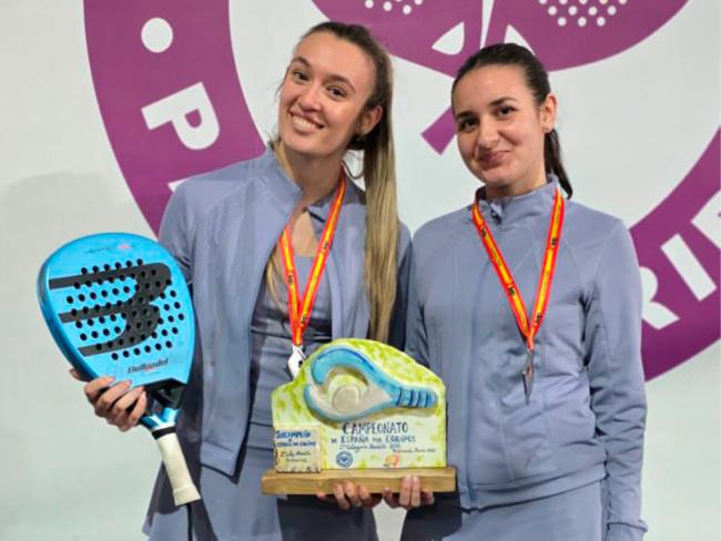 Natalia Muñoz-Quirós y Natalia Sanz, subcampeonas de España de pádel por equipos de 2ª Categoría Absoluta