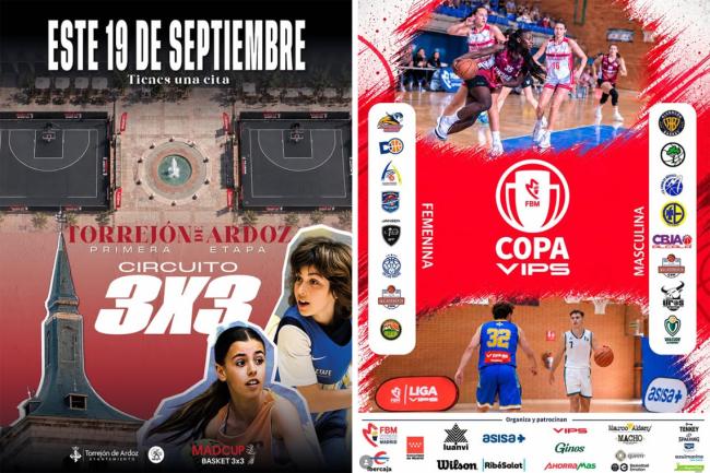 Los torneos de baloncesto MadCup 3x3 y la Copa VIPS